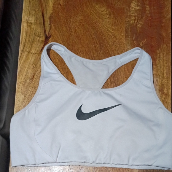 Nike Women's Light Gray Sports Bra - Picture 1 of 3